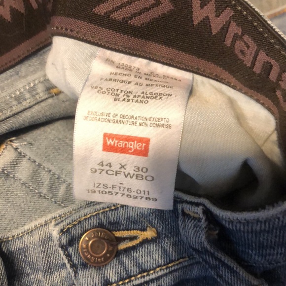 Wrangler Blue Men Jeans 44x30 - Picture 11 of 11